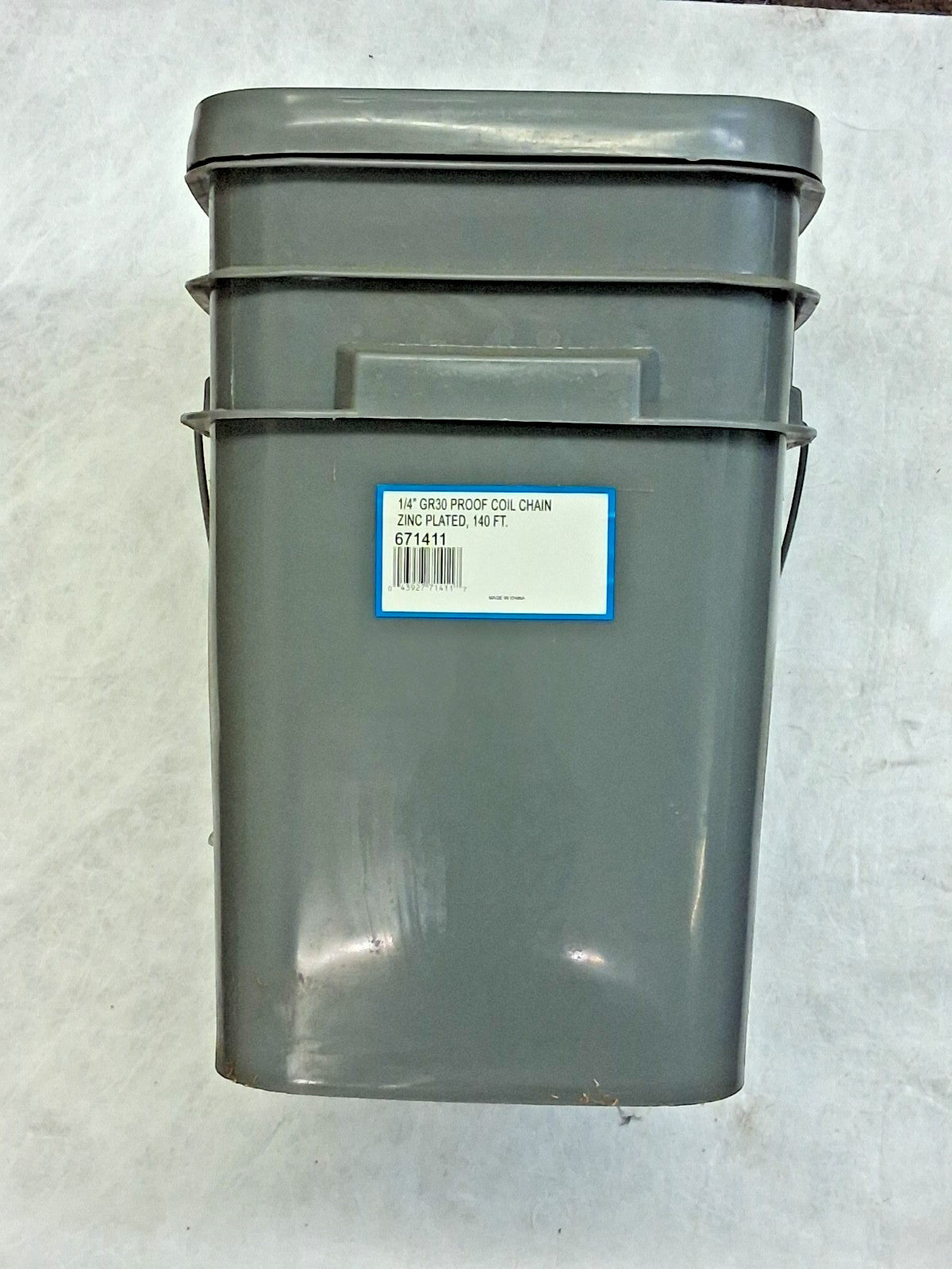 CM Straight Chain Zinc Plated 250ft Grade30 800lb Max Not For Lifting 671411