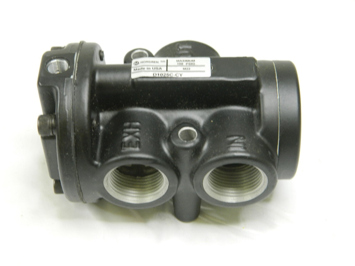 NORGREN Mechanically Operated Valve: Poppet, 3/4" Inlet/Outlet D1025C-CY