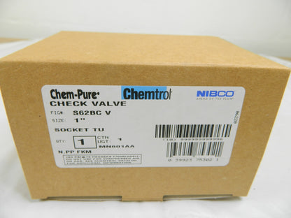 NIBCO Check Valve: 1" Pipe Socket x Socket, 150 WOG MN801AA
