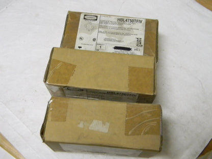 Hubbell 5.02" x 2.79" Ivory Rectangular Raceway Fittings Qty 3 HBL4750TFIV