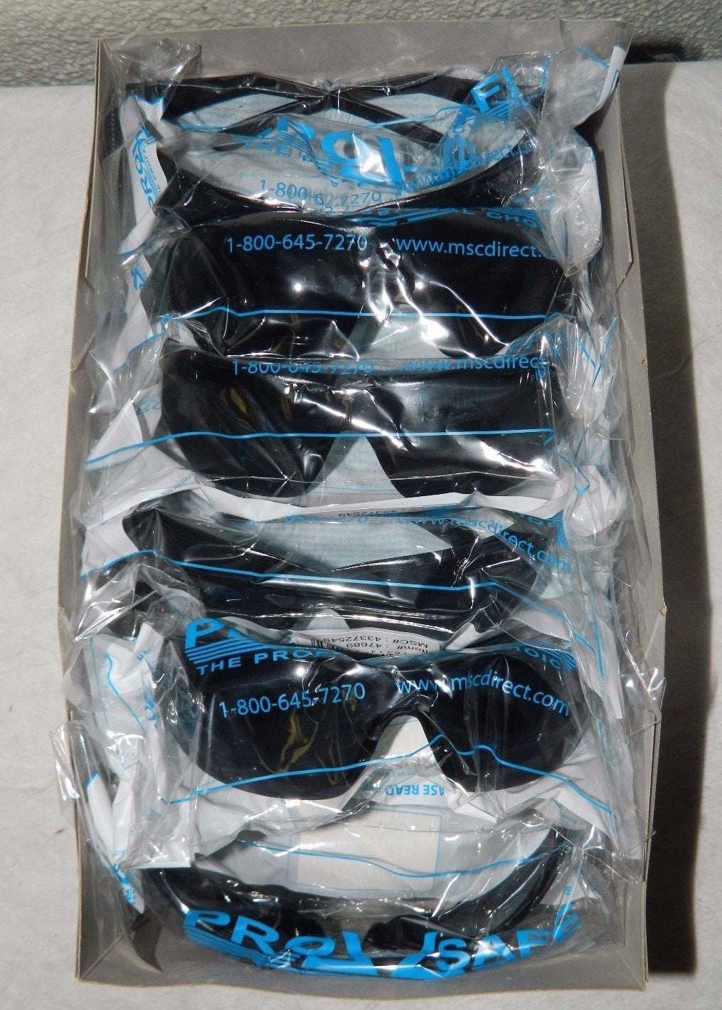 Pro-Safe Frameless Safety Glasses Gray Lens Scratch Resistant 144/Case 47689