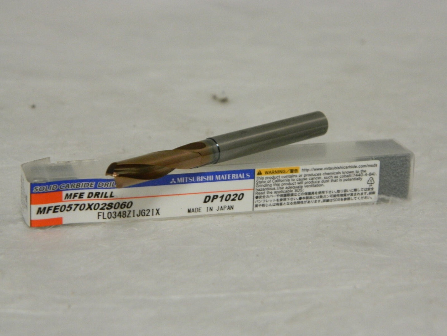Mitsubishi Solid Carbide Drill MFE0570X02S060 DP1020 Qty 2 10566596