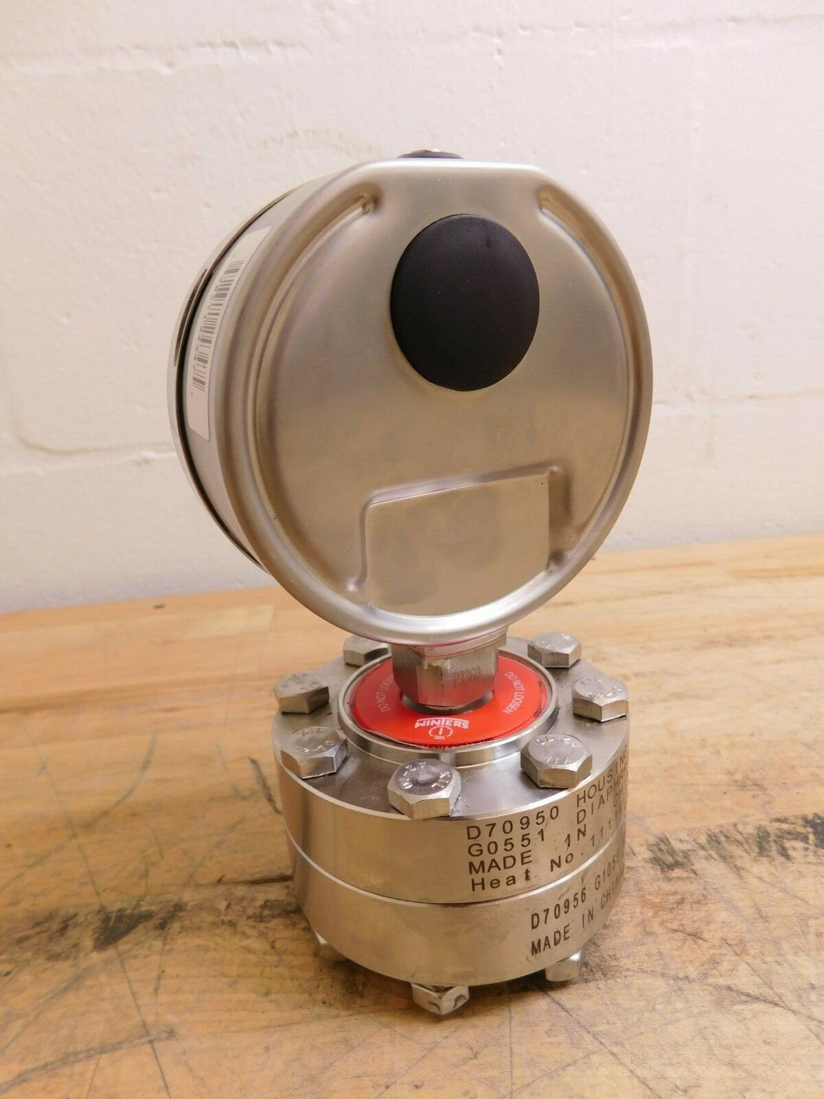 Winters 4" Dial Pressure Gauge Bottom Connection Mount 0-1000 PSI PFP649950