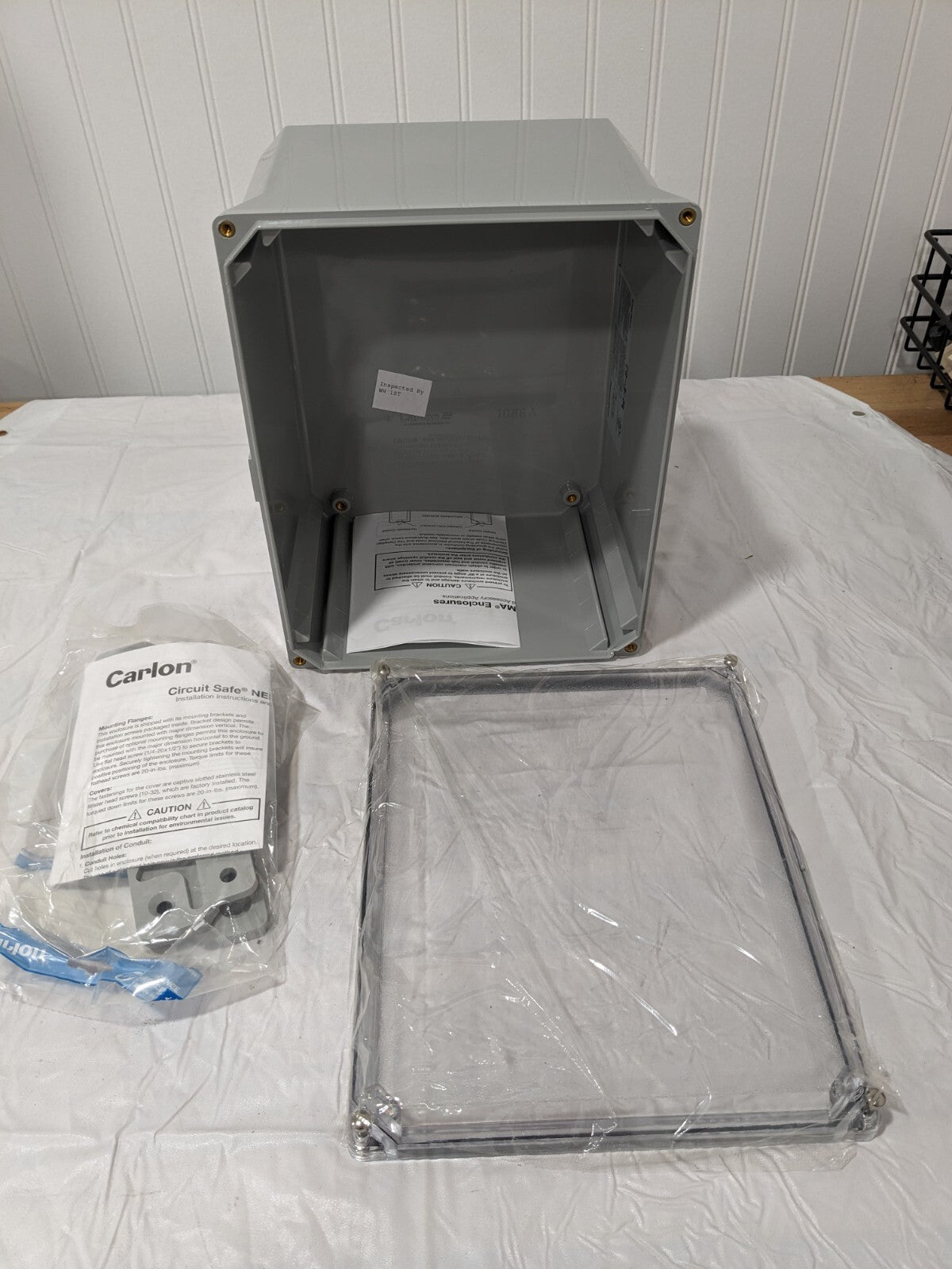T&amp;B Polycarbonate Standard Enclosure with Screw Flat Cover 8"X10"X
