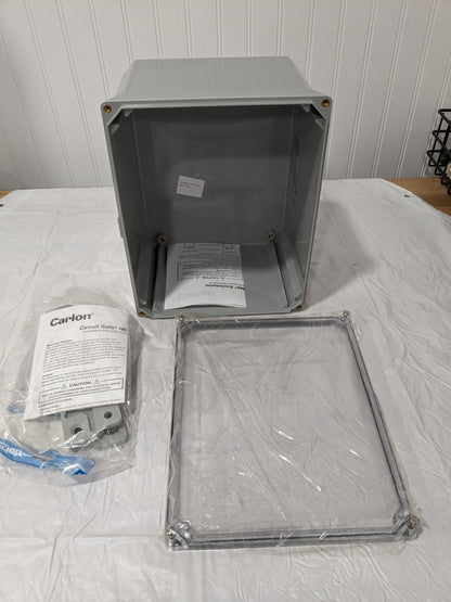 T&amp;B Polycarbonate Standard Enclosure with Screw Flat Cover 8"X10"X