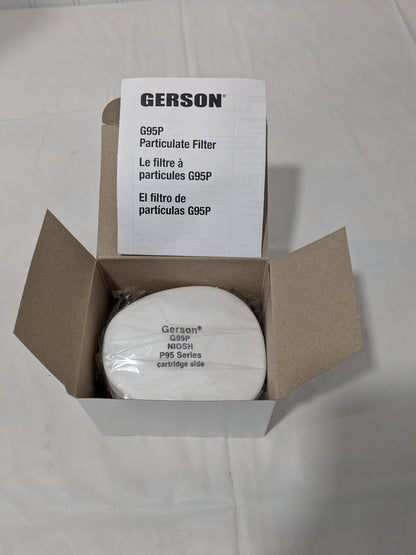 Gerson G95P P95 Particulate Filter - Case of 100 Filters 0871916