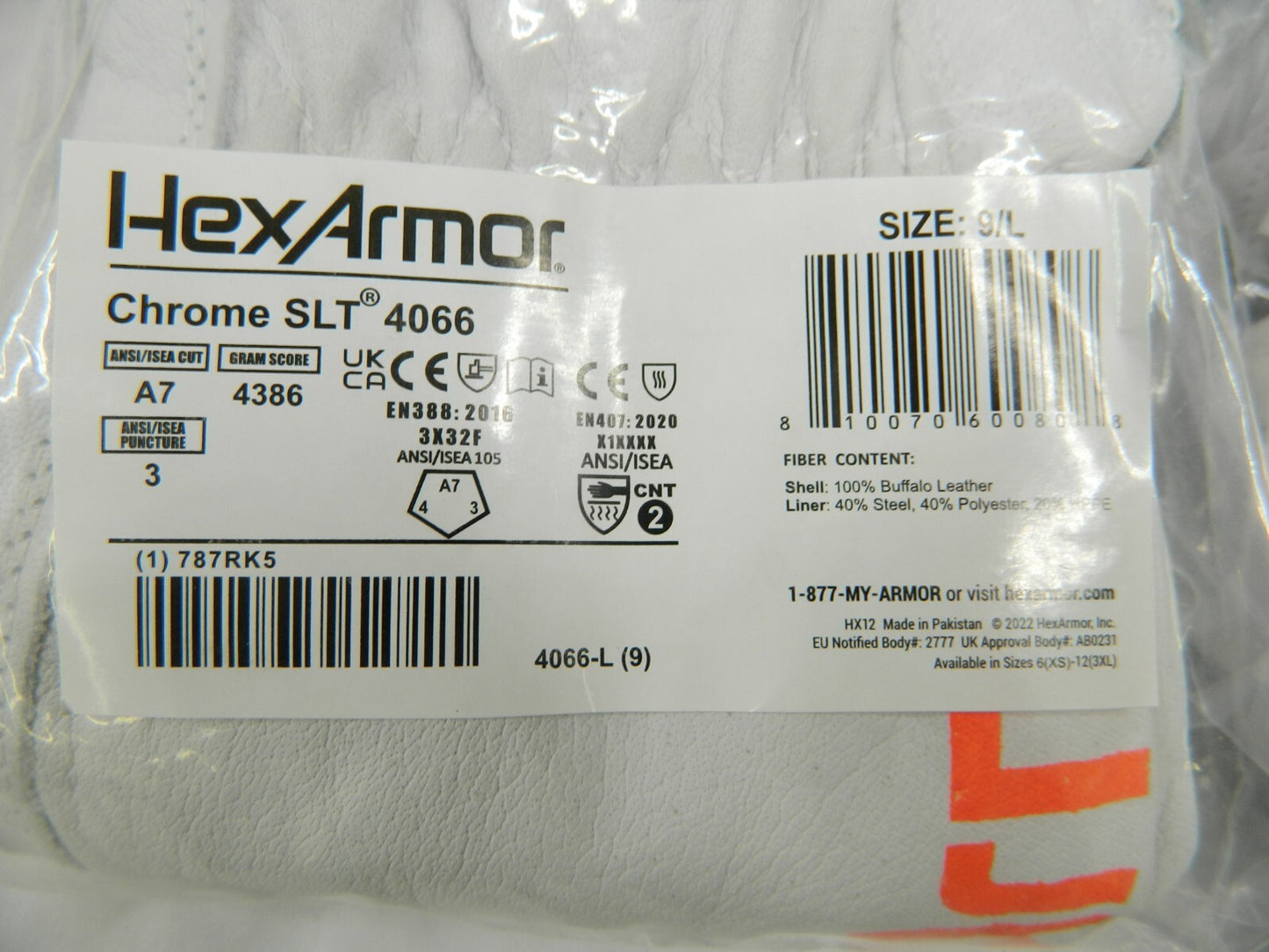Mechanic's Style Leather Safety Work Gloves Chrome SLT Series Qty 5 SZ L 40
