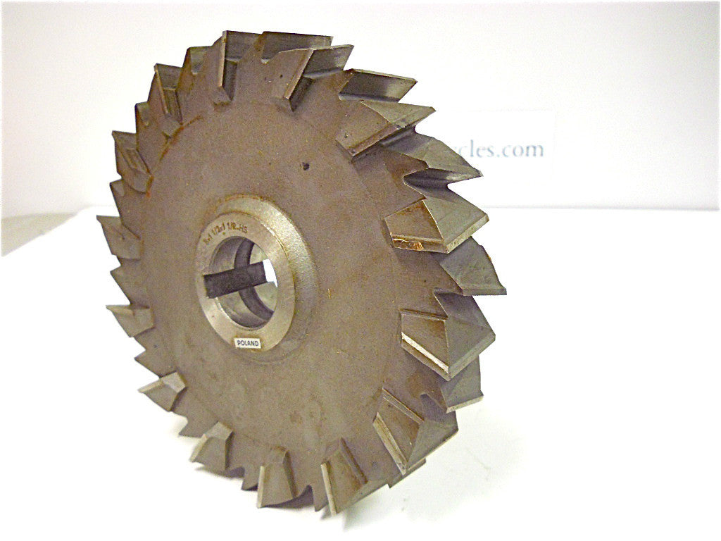 Professional 8" x 1 1/2" x 1 1/2" HSS Staggered Tooth Side Millin