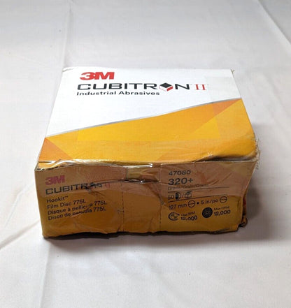 3M Hook & Loop Disc 5" Dia 320 Grit 7100145405 OPEN BOX