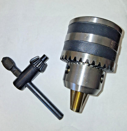 Duab Drill Chuck 3/16 to 3/4" Capacity Tapered Mount JT3 Keyed J2220