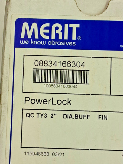 Merit Abrasives Aluminum Oxide Quick Change Discs 50pk  Non Woven 08834166304