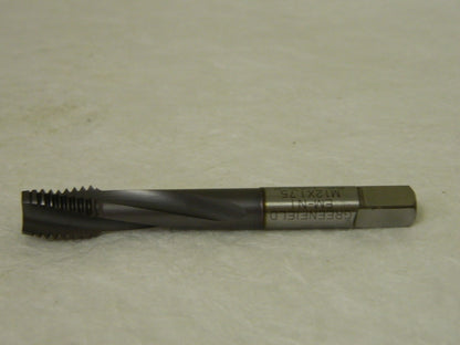 Widia Spiral Flute Tap M12 x 1.75 mm D6 3 Flute HSS TiCN Coated Qty 2  88432