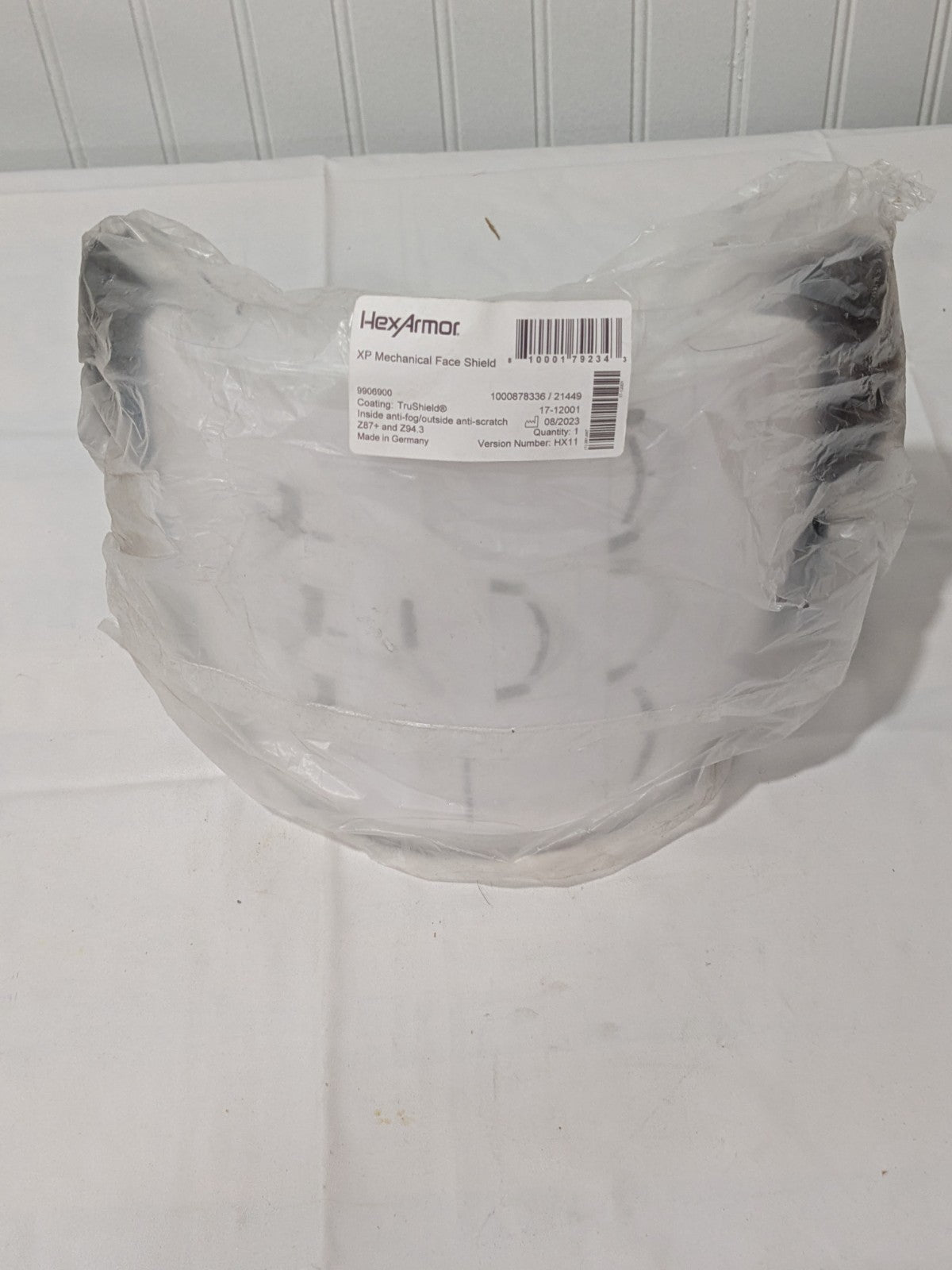 HexArmor Hard Hat Faceshield: Polycarbonate, 10" High, 11" Wide 17-120