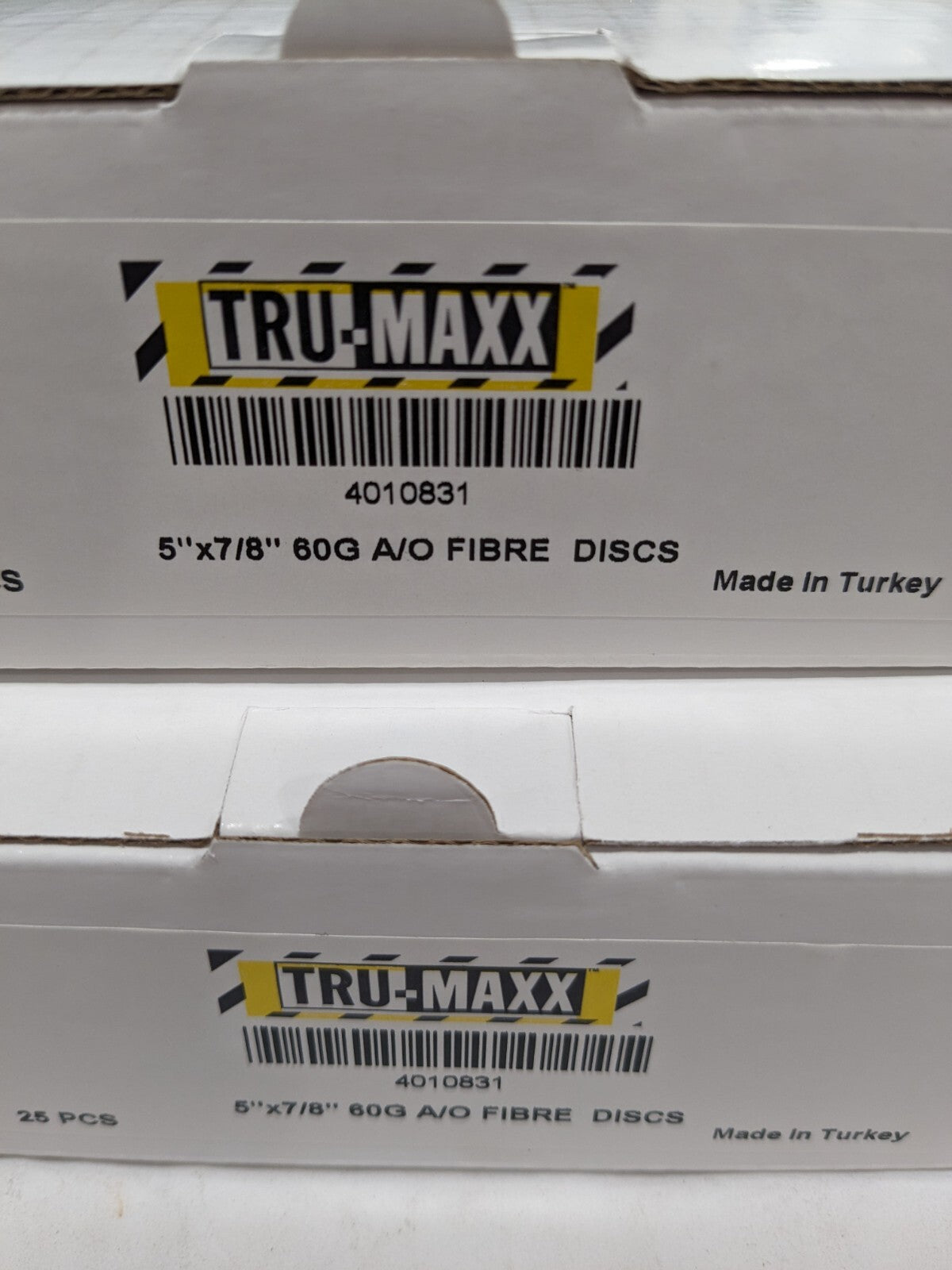 TRU-MAXX Fiber Disc: 5" Disc Dia, 7/8" Hole, Arbor Hole, 60 Grit Qty 5