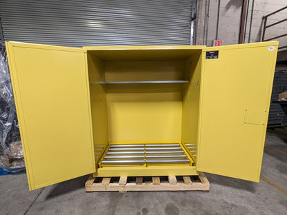 Securall Vertical Drum Storage Cabinet 120 Gal. Capacity V1110 Scratch N Dent