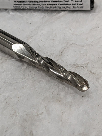 Tapered End Mill: 1 ° per Side, 1/4" Small Dia, 1-1/4" LOC, 3 FL BK-40