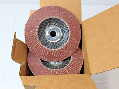 CGW Abrasives Flap Discs Aluminum Oxide Type 29 4-1/2"Dia 60G QTY 10 39434