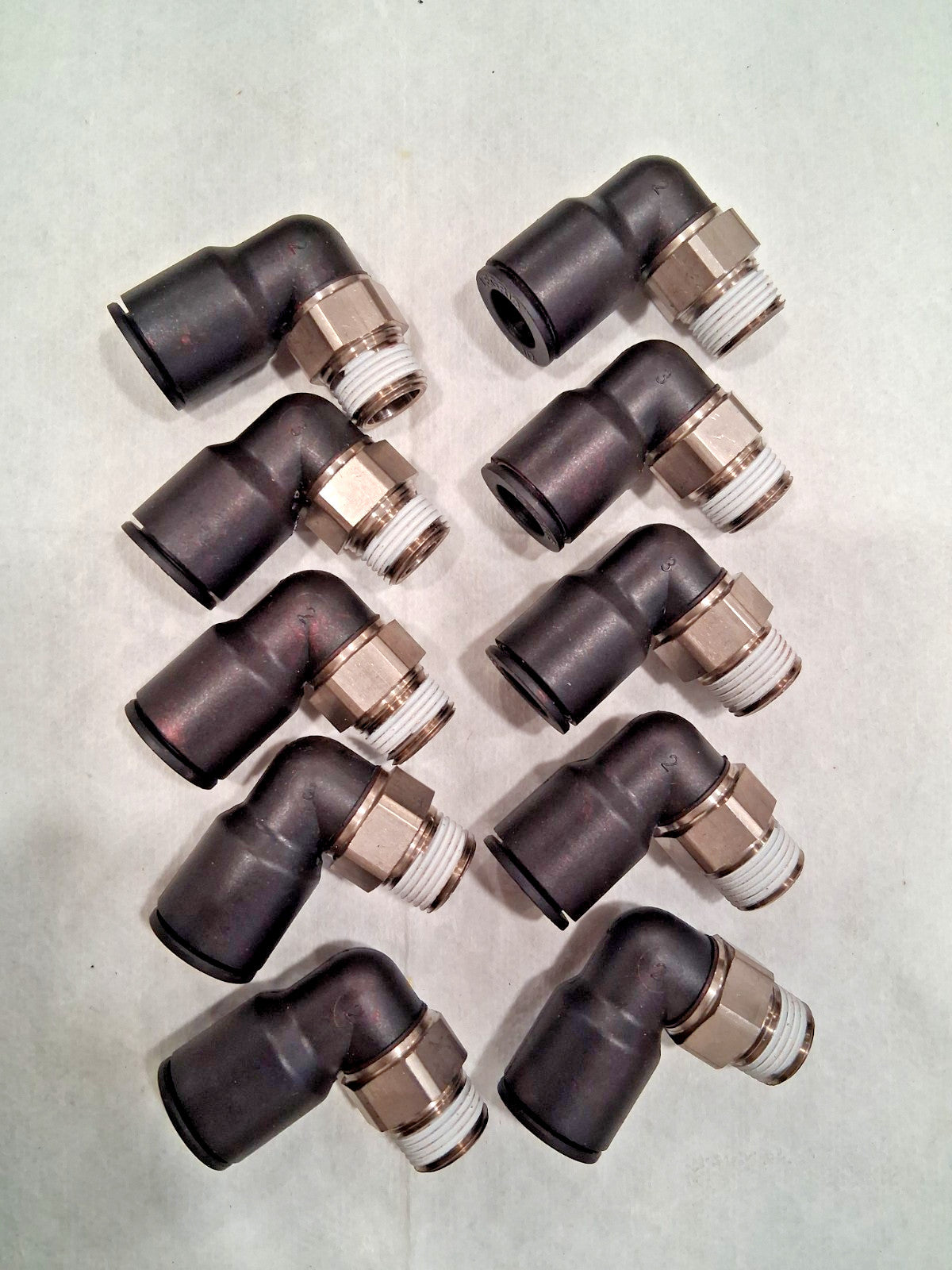 Legris Push-to-Connect Fitting Male Elbow NPT & UNF 1/2" OD Qty10 3109 62 18