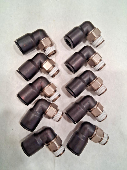 Legris Push-to-Connect Fitting Male Elbow NPT & UNF 1/2" OD Qty10 3109 62 18