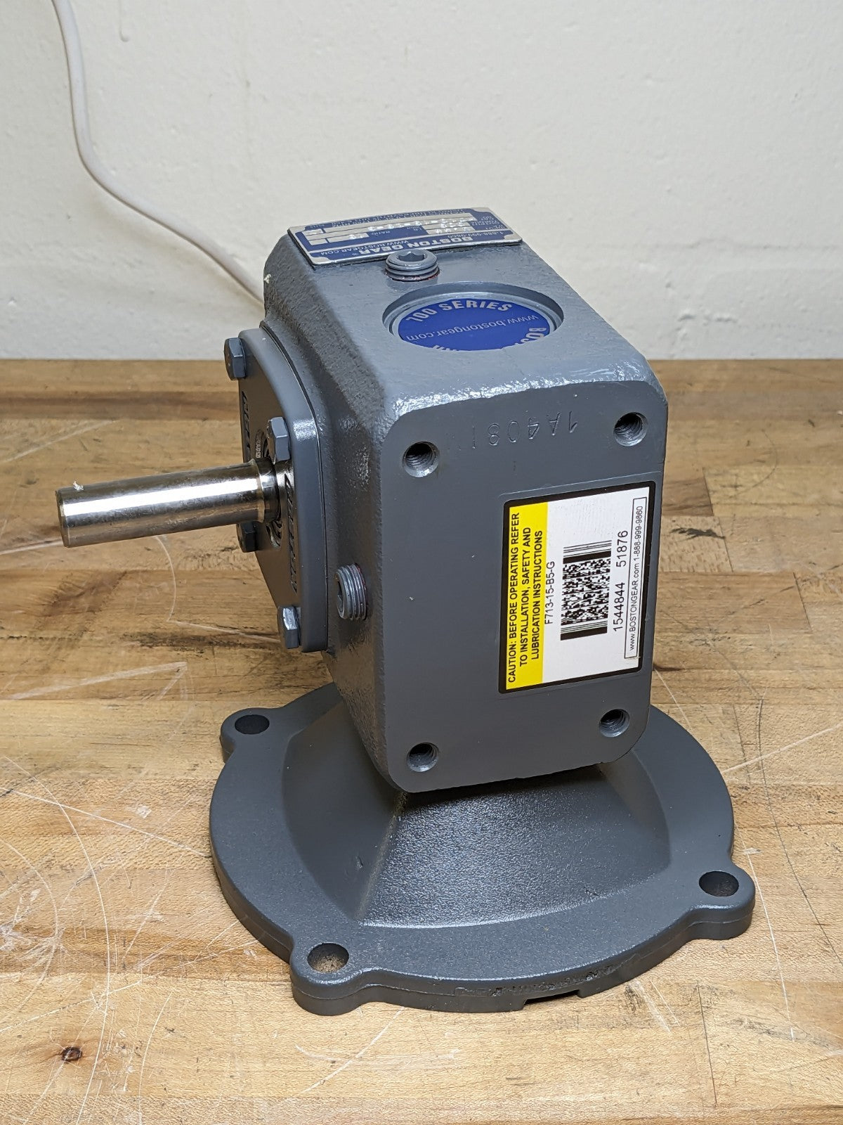 Boston Gear Worm Gear Speed Reducer 56C Left Shaft 15:1 Ratio F713-15-B5-G