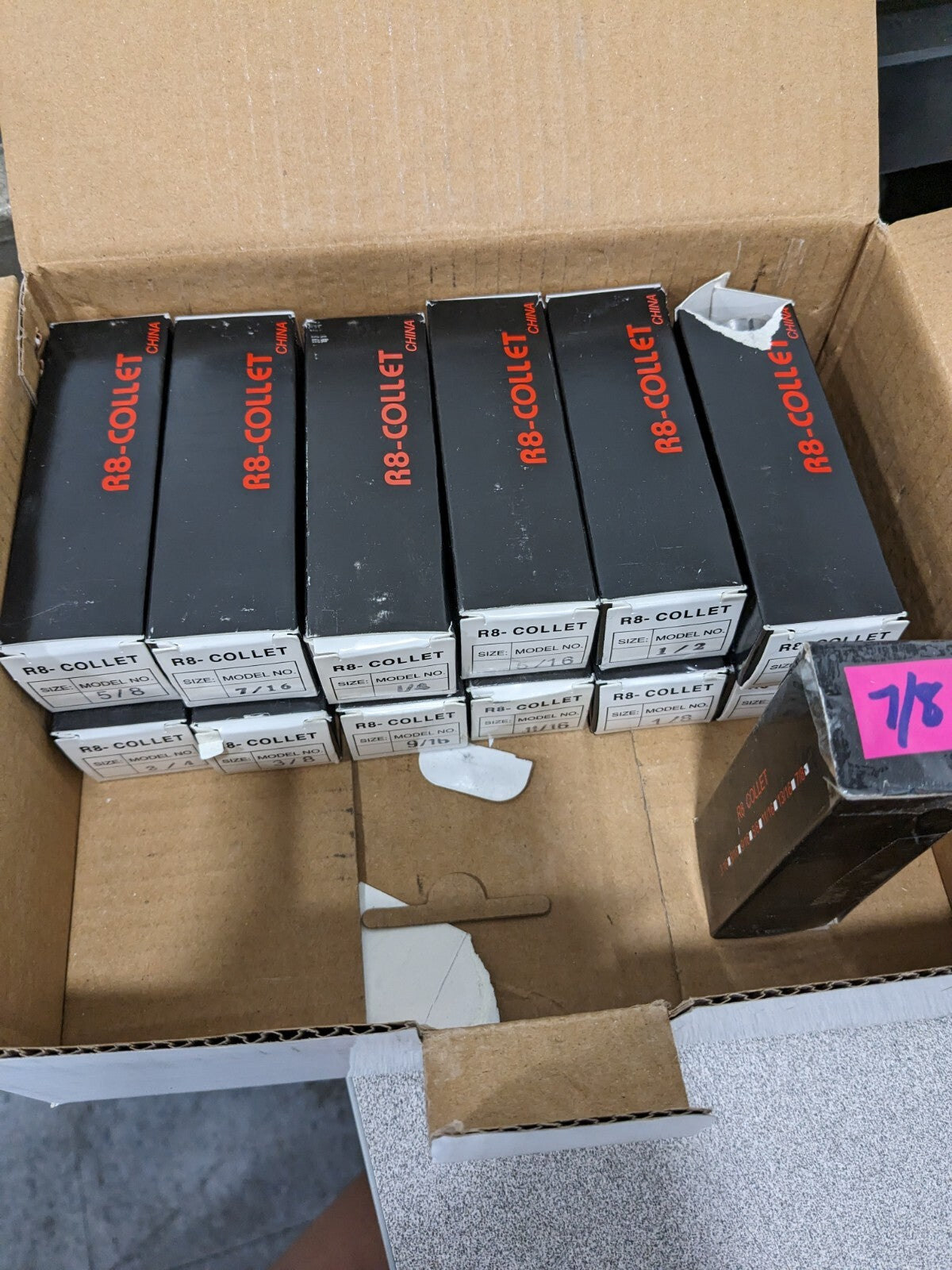 MHC Collet Set: 13 Pc, 1/8 to 7/8" Capacity 09750928
