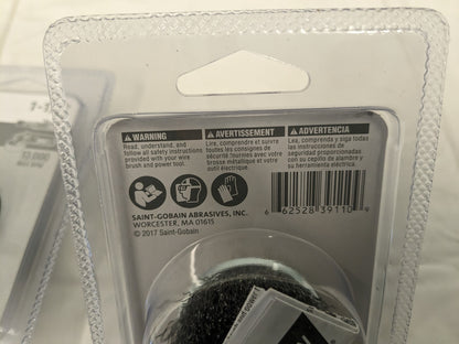 NORTON 2pk 1-1/2" CRIMPED WIRE CUP BRUSH 39110