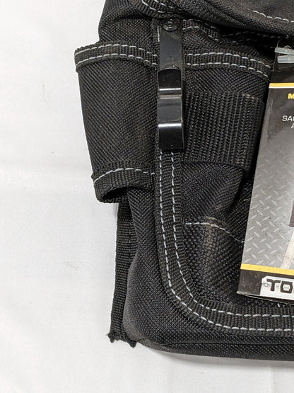 CLC Zippered Pouch: 11 Pockets, Polyester, Black 1524