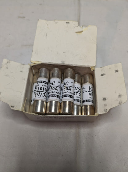 Cartridge Time Delay Fuse: 20 A, 1-1/2 OAL, 13/32 Dia Qty 8 BD-29408