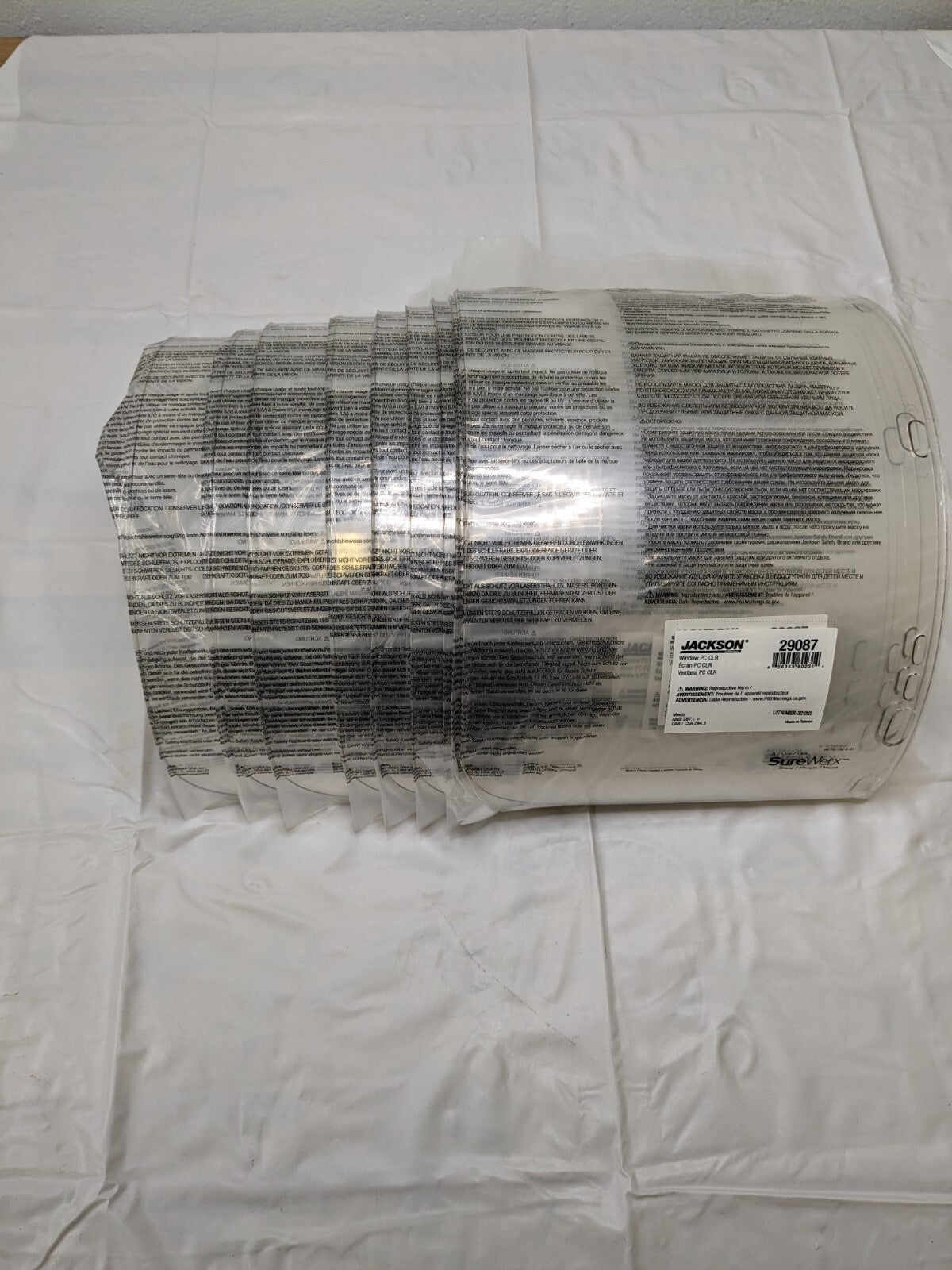 Jackson Replacement Face Shield 8" High, 0.06" Thick Qty 9 29087