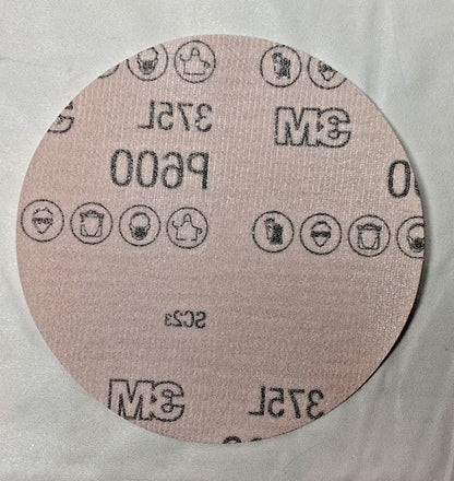 3M Aluminum Oxide Coated Hook & Loop Discs 5" Dia 600 Grit QTY50 7000045381