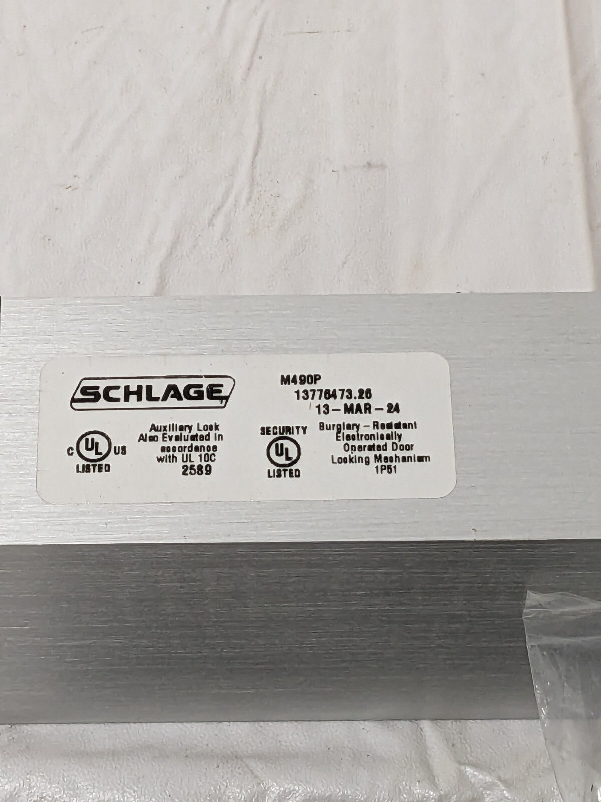 Schlage 12/12V Electromagnetic Lock MISSING SOME HARDWARE M490P