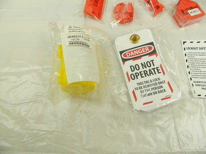 NMC 18 Piece Electrical Lockout Kit Keyed Differently, Comes in Pouch BLOK3
