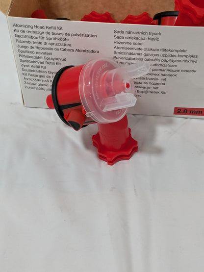 3M Accuspray Atomizing Head, 16609, Red, 2.0 mm, 4 per kit 7000045543