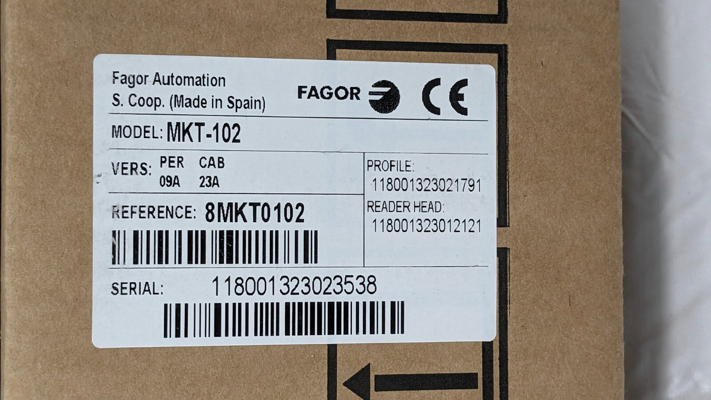 Fagor Milling DRO System 2 Axes 40" X-Axis Travel X 8" Y-Axis Travel PROKIT 4