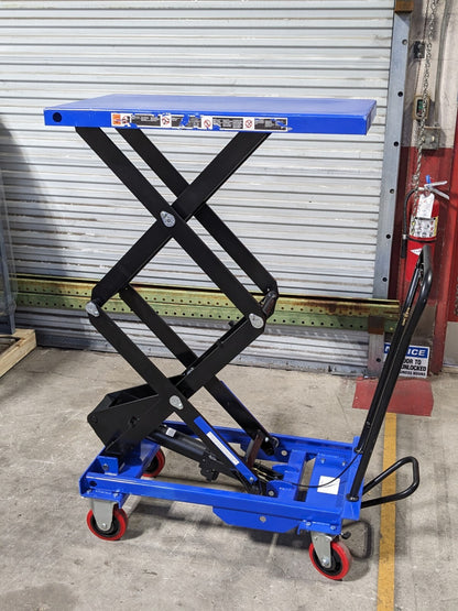 Pro Source Hydraulic Scissor Lift Cart 800 lb. Capacity 35" x 20" Plat