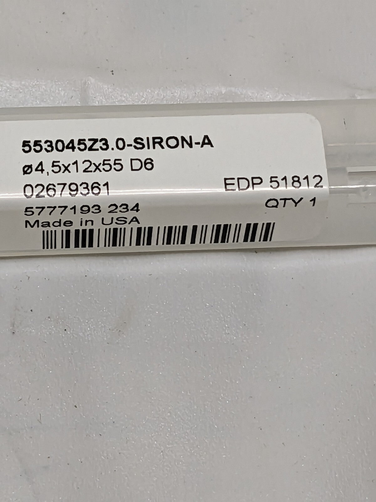 SECO Corner Chamfer End Mill: 4.5 mm Dia, 3 FL 02679361