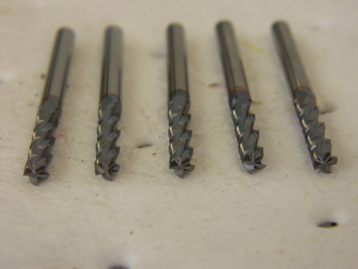 ACCUPRO Ball End Mill: 0.125 Dia, 0.25 LOC, 3 Flute Solid Carbide 335S1250BNC4