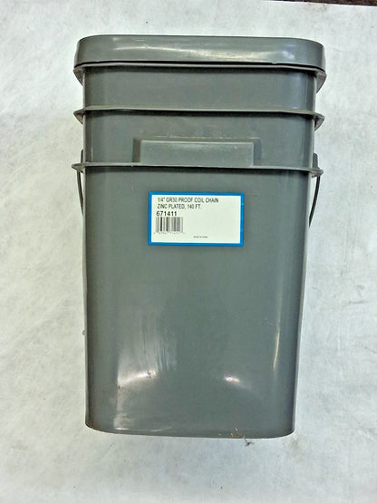 CM Straight Chain Zinc Plated 250ft Grade30 800lb Max Not For Lifting 671411