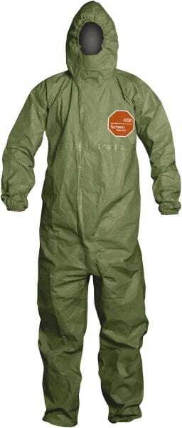 DUPONT Disposable Coveralls: Tychem 2000 SFR Sz XL Qty 4 QS127TGRXL000400