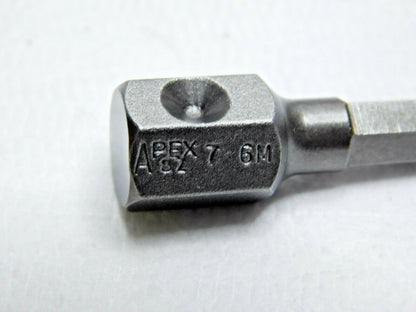 Apex 3/16" Hex Screwdriver Bits 1/4" Drive x 1-5/16" OAL Qty 33 P