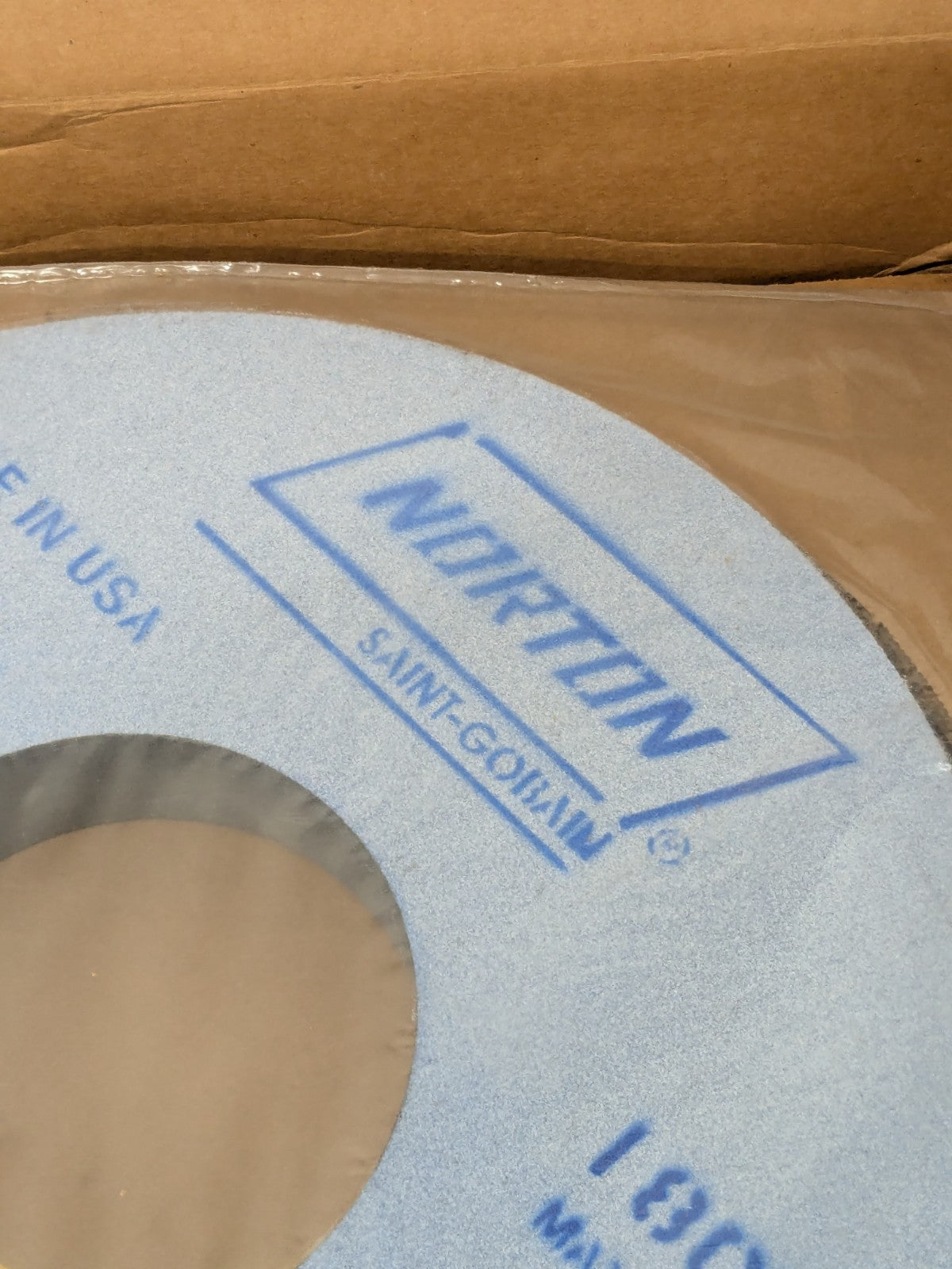 Norton Surface Grinding Wheel: 14" Dia, 1-1/2" Thick, 5" Arbor, 60G 66253302160