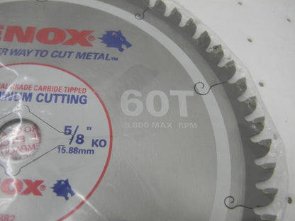 ENOX 7-1/4 Diam, 5/8 Arbor Hole Diam, 60 Tooth  Saw Blade 21882AL714060CT