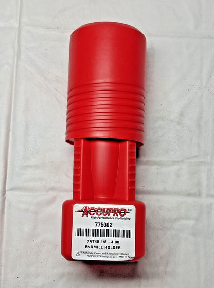 ACCUPRO CAT40 Taper Shank 1/8" Hole End Mill Holder 4" OAL 775002