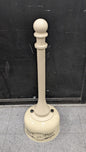 Eagle 2 Gal Galvanized Steel w/Polyethylene Tube Cigarette Receptacle 1202BEI
