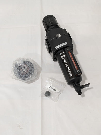 NORGREN FRL Combination Unit: 3/8 NPT, Intermediate B73G-3AK-QD1-RMG
