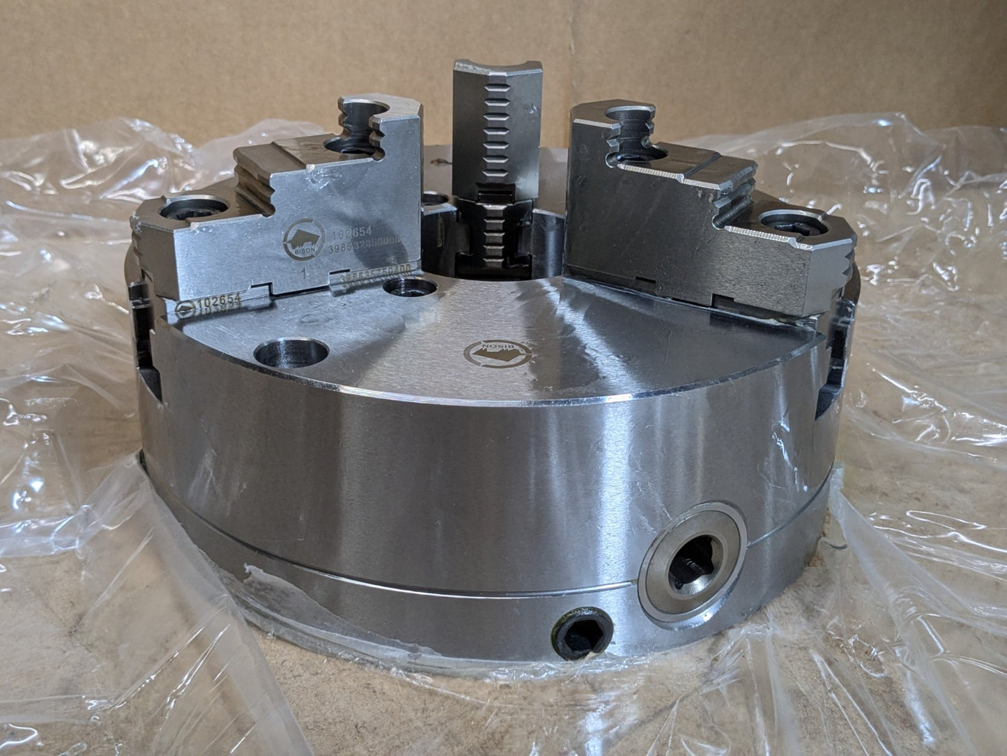 Bison Lathe Chuck 3 Jaw Self Centering 10" Diameter Front Mount 7-866-1000