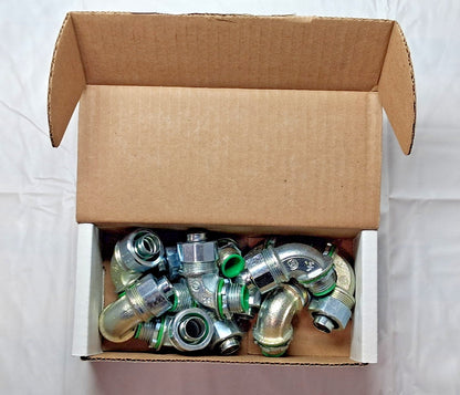 Anaconda Sealtite Zinc-Plated Steel Conduit Connector 1/2" TS QTY 10 7STR5090B