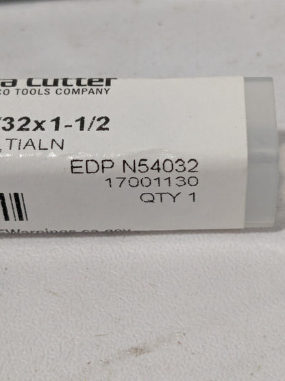 Niagara Ball End Mill: 1/32" Dia, 3/32" LOC, 2 FL, 1-1/2" OAL Qty