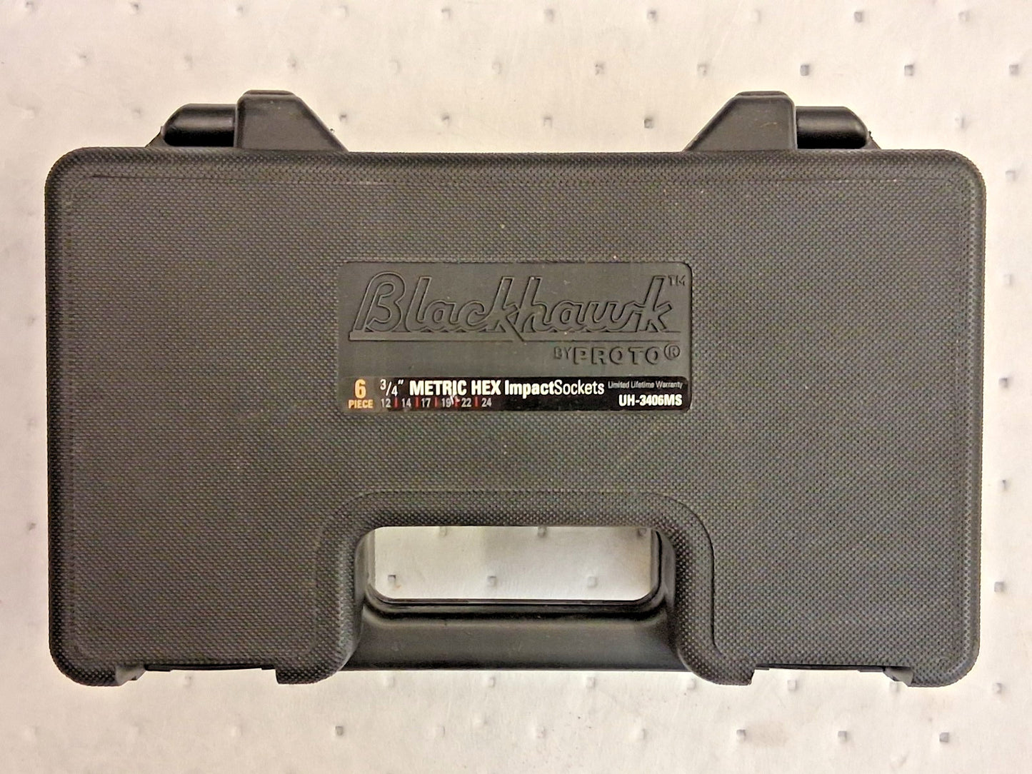 Proto Black Hawk Metric Impact Hex Bit Socket Set 6pc 3/4" Drive UH-3406MS-OLD