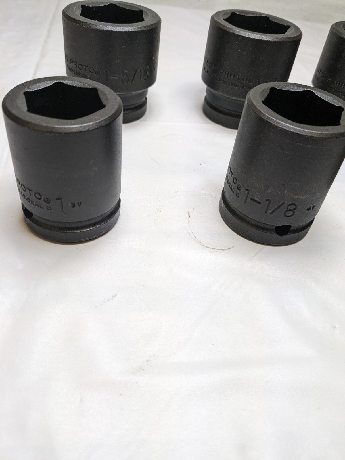 PROTO Deep Impact & Standard Socket Set: 6 Pc 1 to 1-1/2" J73103 INCOMPLETE
